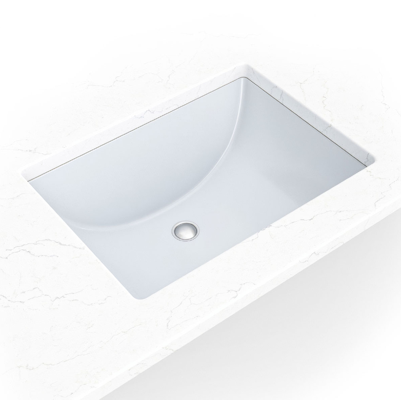 VANITY WHITE RECTANGLE PORCELAIN 2015