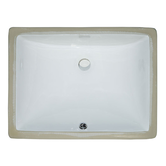 VANITY WHITE RECTANGLE PORCELAIN 2015