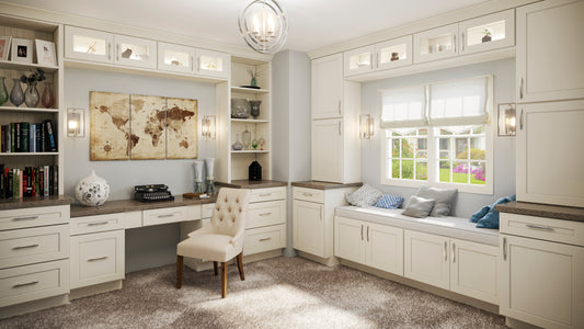 Antique White Home Office
