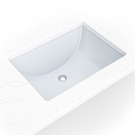 VANITY WHITE RECTANGLE PORCELAIN 2015