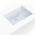 VANITY WHITE RECTANGLE PORCELAIN SINK 18X13