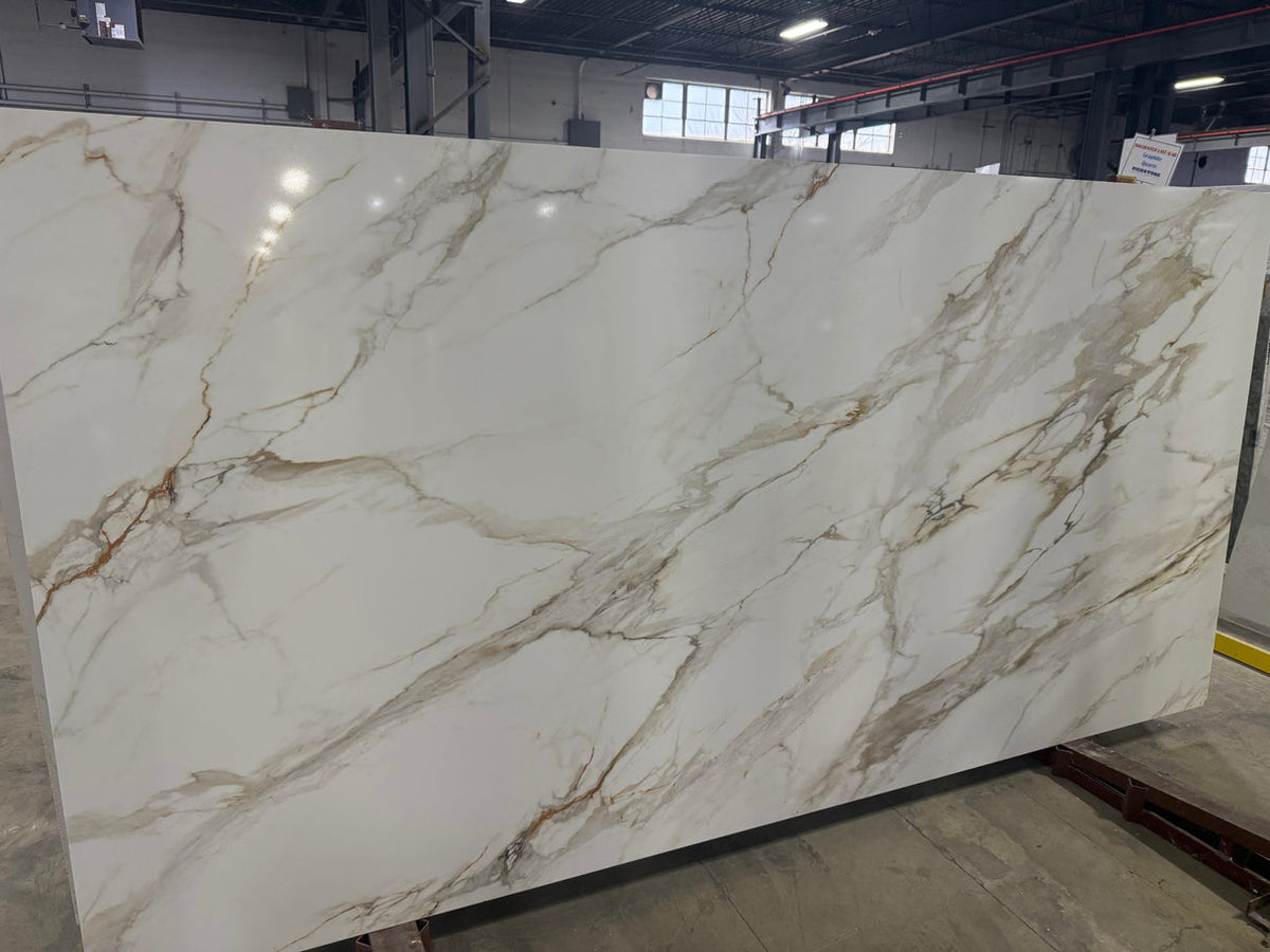 Calacatta Montana Quartz Countertop slab