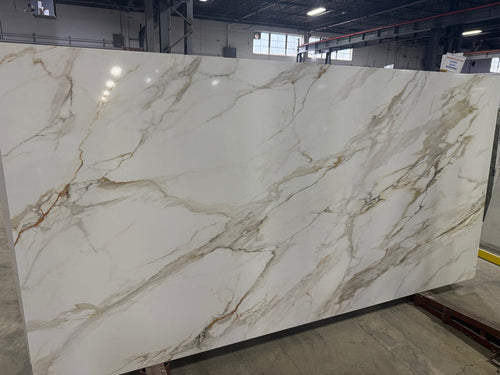 Calacatta Montana Quartz Countertop slab