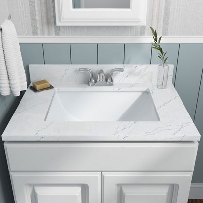 VANITY WHITE RECTANGLE PORCELAIN 2015