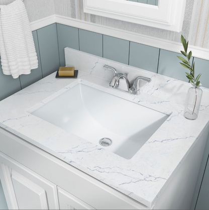 VANITY WHITE RECTANGLE PORCELAIN 2015