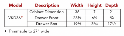 SW-VKD36 Specs