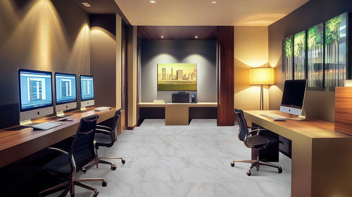 Calacatta Venosa Gold Trecento luxury vinyl flooring