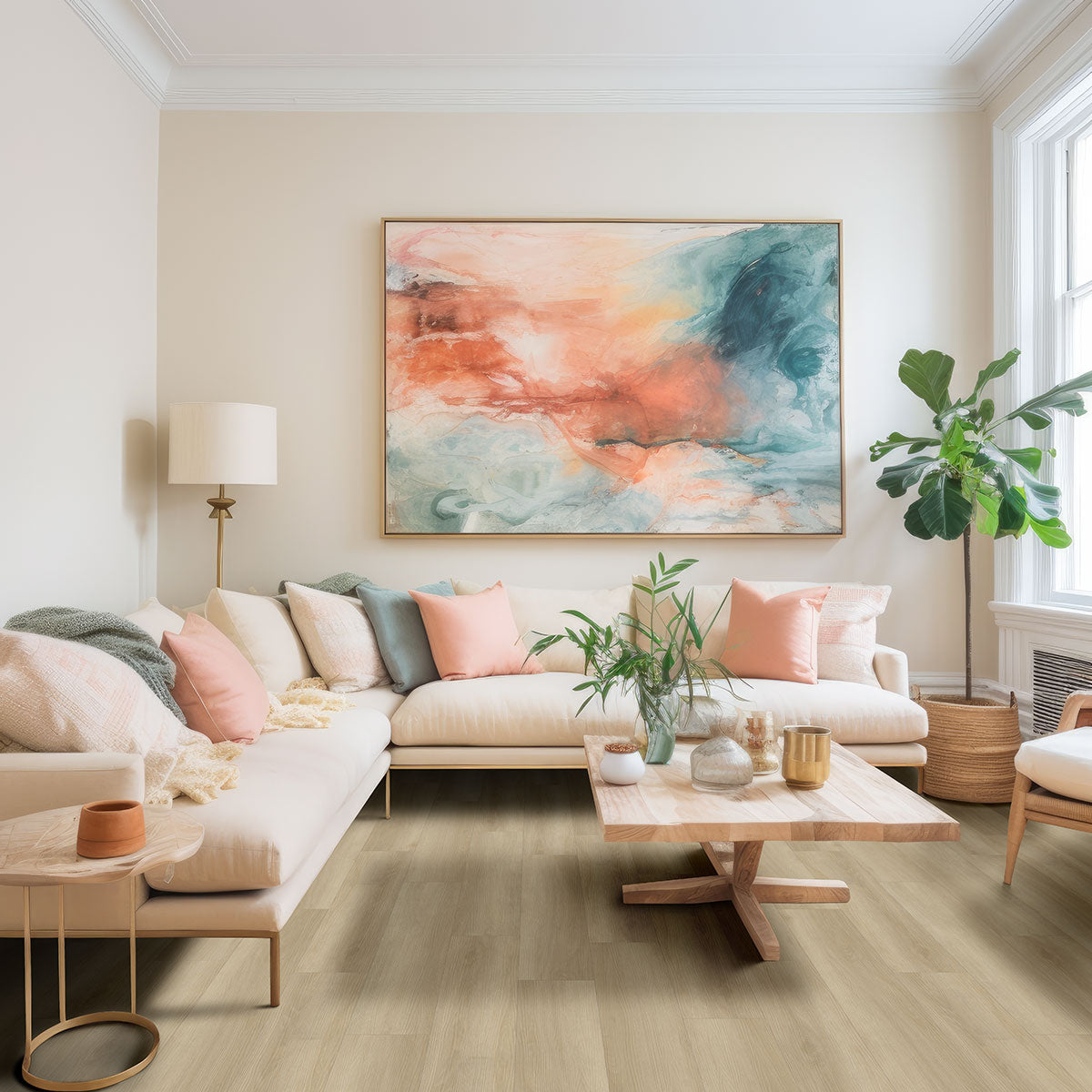 Flaxen Laurel luxury vinyl flooring